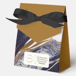 ブラックブラウンホワイト金ゴールドマーブルスモールビジネス フェイバーボックス