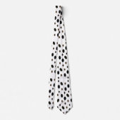 ブラックブラウン水玉模様 ネクタイ (裏面)