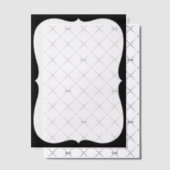 ブラックブラケットフレ結婚ーム ベラム紙招待状 (オフセット (招待状))