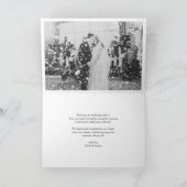 ブラックブラシカリグラフィー スクリプト お礼の写真 サンキューカード (内部)