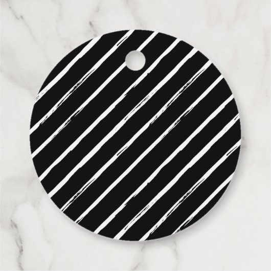 ブラックブラシスクリプト誕生日パーティーありがとうございますよろしくお願い フェイバータグ (裏面)