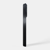 ブラックブラッシュメタルテクスチャiPhone 15 Proケース iPhoneケース (右側面)
