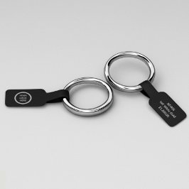 ブラックブランドバーベルジュエリーフォルドバープライスラベル シール