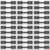 ブラックブランドバーベルジュエリーフォルドバープライスラベル シール (正面)