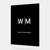 ブラックブランドロゴ | 業務企業の会社 アクリルサイン (傾斜)