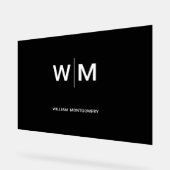 ブラックブランドロゴ | 業務企業の会社 アクリルサイン (傾斜)