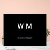 ブラックブランドロゴ | 業務企業の会社 アクリルサイン (ウェディング)