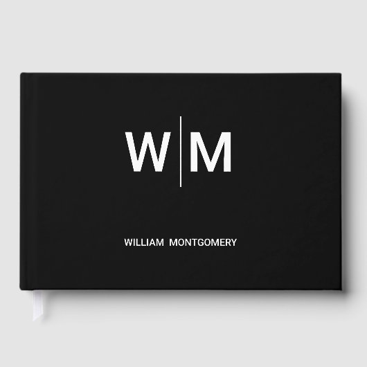 ブラックブランドロゴ | 業務企業の会社 ゲストブック (正面)