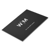 ブラックブランドロゴ | 業務企業の会社 ノートパッド (アングル)