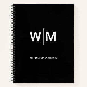 ブラックブランドロゴ   業務企業の会社 ノートブック