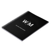 ブラックブランドロゴ | 業務企業の会社 ノートブック (左側)