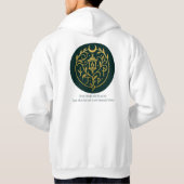 ブラックブリアーリーチロゴメンズフード付きスウェットシャツ パーカ (裏面)