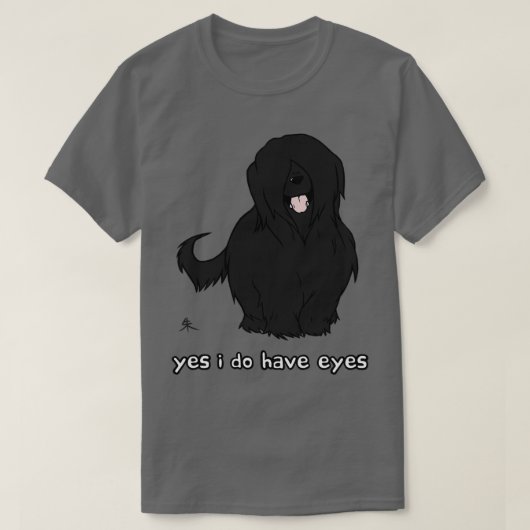 ブラックブリードYes私は目を持つ Tシャツ (デザイン正面)