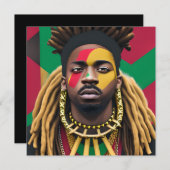 ブラックブルアフリカ系アメリカ人男性ジュネクチキング (正面/裏面)