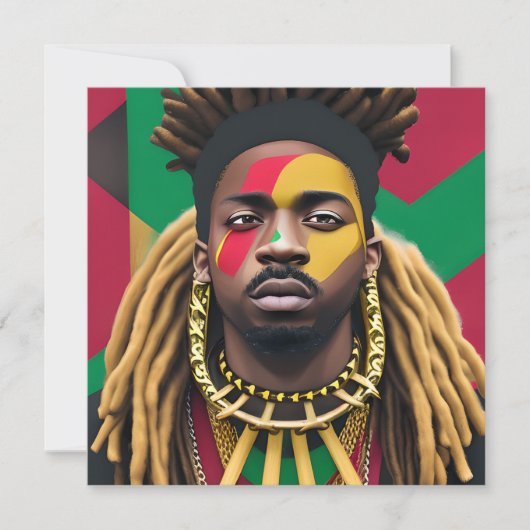 ブラックブルアフリカ系アメリカ人男性ジュネクチキング (正面)