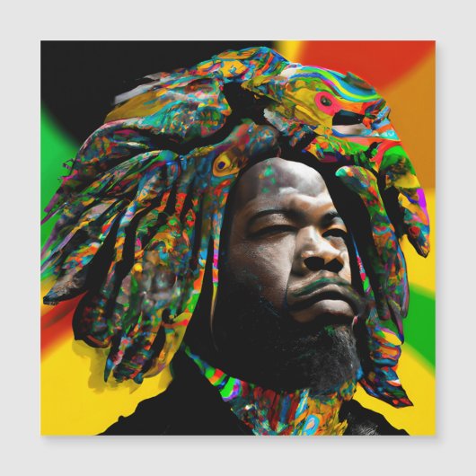 ブラックブルアフリカ系アメリカ人男性ジュネクチキング (正面)