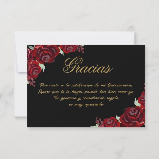 ブラックブルゴーニュサンキューカード サンキューカード (正面)