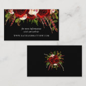 ブラックブルゴーニュフローラボホ結婚さんのサイト エンクロージャーカード (正面/裏面)