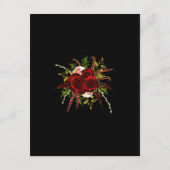 ブラックブルゴーニュフローラボホ結婚の宿泊施設 エンクロージャーカード (裏面)