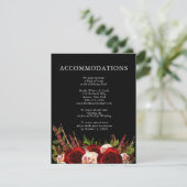 ブラックブルゴーニュフローラボホ結婚の宿泊施設 エンクロージャーカード (スタンド正面)