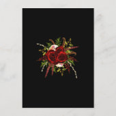 ブラックブルゴーニュフローラボホ結婚詳細 エンクロージャーカード (裏面)