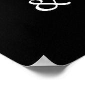 ブラックブルゴーニュフローラボーホカードとギフト ポスター (角)