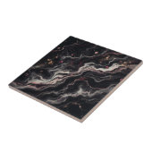 ブラックブルゴーニュ大理石ラグジュアリーエレガントストーン タイル (側面)