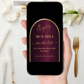 ブラックブルゴーニュ金ゴールドアーチ80歳の誕生日 セーブザデート