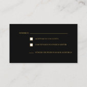 ブラックブルゴーニュ・キンセアニラRSVPカード エンクロージャーカード (裏面)