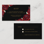 ブラックブルゴーニュ・キンセアニラRSVPカード エンクロージャーカード (正面/裏面)