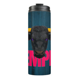 ブラックブルタイポグラフィ タンブラー