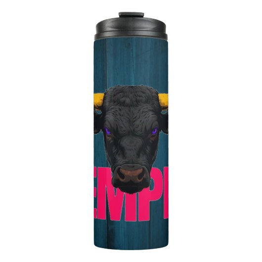 ブラックブルタイポグラフィ タンブラー (正面)