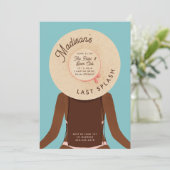 ブラックブルネットバチェロレッテウィークエンドプールパーティー 招待状 (スタンド正面)