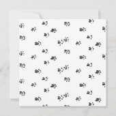 ブラックブルフランスのドッグドムムパピーペット誕生日 カード (裏面)