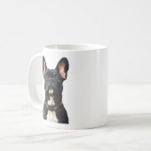 ブラックブルフランスのドッグマグ コーヒーマグカップ (正面左)