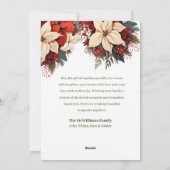 ブラックブルフランスのドッグワンダーランドホリデーファミリー シーズンカード (裏面)