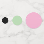 ブラックブルフランスのドッグ顔テーブル紙吹雪 コンフェッティ (裏面)