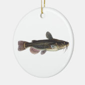 ブラックブルヘッドナマズ – 淡水魚釣り セラミックオーナメント (左)