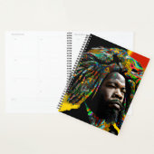 ブラックブルメラニンパパジュネクチキングアフリカンソン プランナー手帳 (ディスプレー)