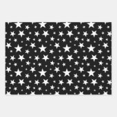 ブラックブルーカスタム誕生日年ラッピング紙 ラッピングペーパーシート (正面2)