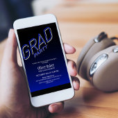 ブラックブルーグラードパーティの招待状 招待状