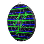 ブラックブルーグリーンストライプ ダーツボード (正面右)