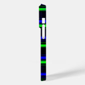 ブラックブルーグリーンストライプ Case-Mate iPhoneケース (裏面 / 左)