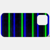 ブラックブルーグリーンストライプ Case-Mate iPhoneケース (裏面 (横))