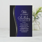 ブラックブルーサプライズ誕生日パーティー 招待状 (スタンド正面)