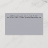 ブラックブルーシンプル縁ど10パンチ ロイヤリティカード (裏面)