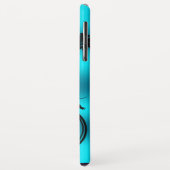 ブラックブルーダマスクとブラックスワール Case-Mate iPhoneケース (裏面/左)