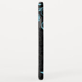 ブラックブルーダマスクと渦巻き Case-Mate iPhoneケース (裏面/右)