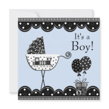 ブラックブルートレイン男の赤ちゃんシャワー