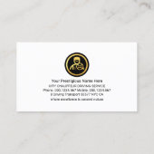 ブラックブルードライビングレイヤーチョーファー 名刺 (裏面)